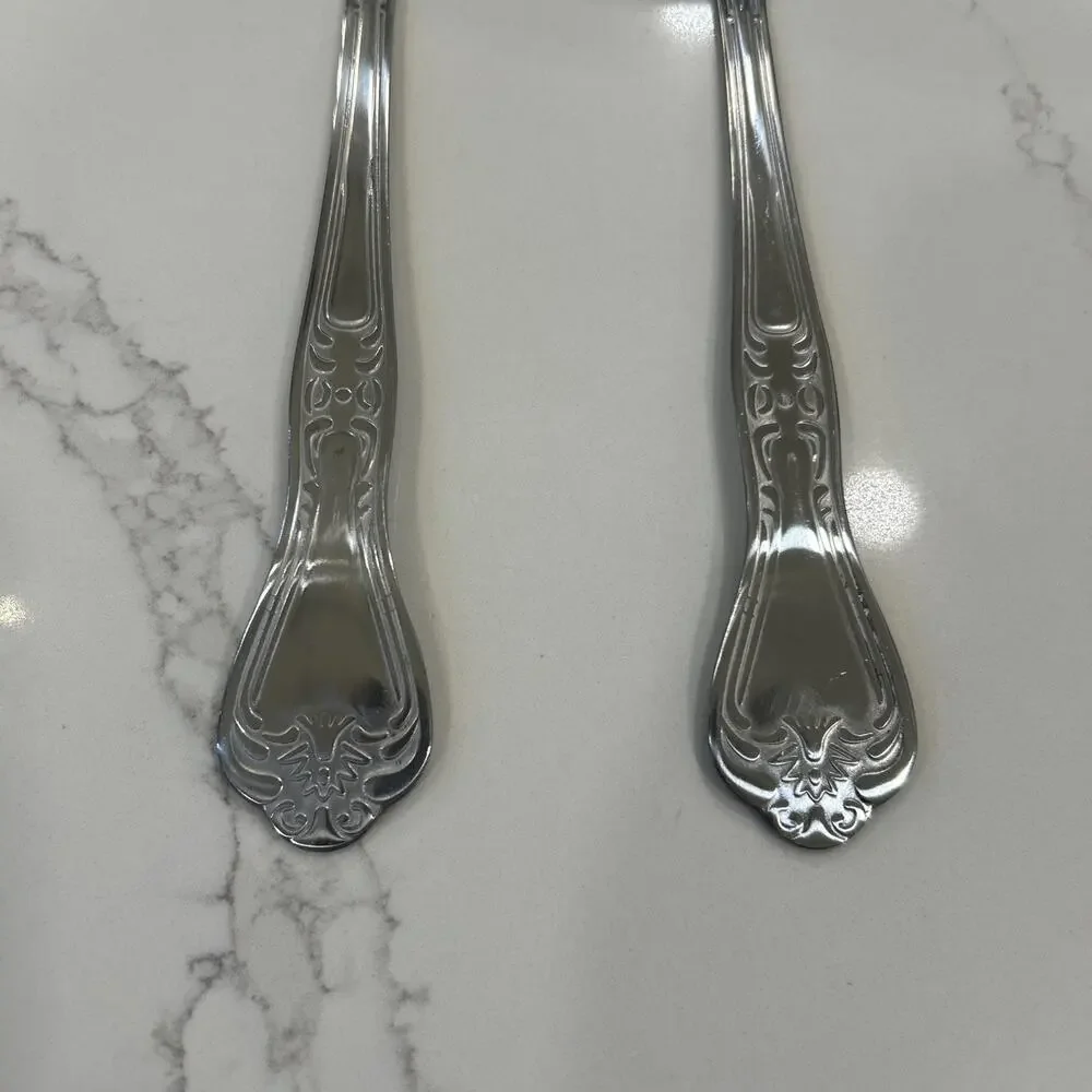 2- SPOONFUL OF COMFORT Stainless Serving Ladle Spoon Long Handle 9” Soup Vintage